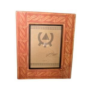 Vintage Terracotta Pottery Large Metal Picture Frame Cainah Gordon Ross